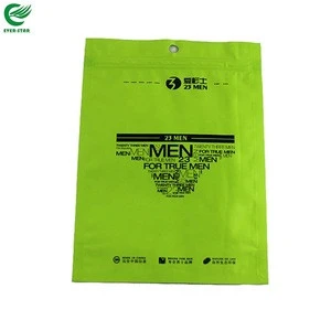 Wholesale Printing Ziplock Foil Clear T-shirt Packaging Plastic Bag