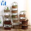 Wholesale rattan woven flower hanging basket for plants