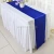 Import wholesale rectangle 100% polyester ruffled table skirting designs for wedding from China