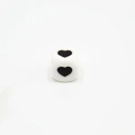 Wholesale Save And Soft Material Heart Silicone Square Beads