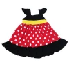 Wholesale summer children cotton dress frock design baby girl cartoon dress ruffle dresses
