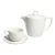 Import Wholesale teaware pure white embossed porcelain sugar pot / teapot creamer sugar pots from China
