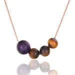 Wholesale Tiger Eye Sphere Necklace Jewelry