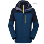 Wholesale WindProof Men SoftShell Jackets 2-in-1 Jacket with Removable Inner parka down coat FS-04-03-16