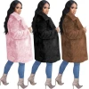 Wholesale Winter Warm Long Faux Fur Coat Women
