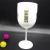 Import Wholesales custom gold logo imprinted plastic champagne wineglass Young Bordeaux glass with clear color and colorized from China
