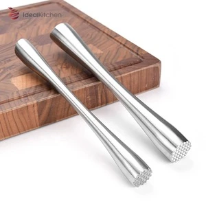 Wine Barware Tool Stainless Steel Cocktail Muddler Ice Breaker And Chipper