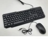 wired keyboard with standard size 104 keys  and wired 3D optical mouse combo