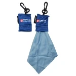 With protect Neoprene pocket logo printed microfiber lens cleaning cloth