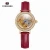 WJ-7644-1 Ms. FORSINING Fully Hollow Automatic Mechanical Watch Gold Shell Leather Belt Mechanical Watch