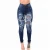 Import WM-029 Clothing Factory Wholesale dark blue tight super skinny ripped high waist womens damaged denim stretch pants jeans from China