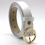 Woman wholesale Fashion Genuine leather belt With round buckle belt