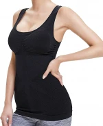 Women's Workout Smooth Body Shaping Camisole Tank Tops Athletic Yoga Running Gym Active Exercise Racerback Shirts Tummy Control