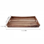 Wooden serving tray