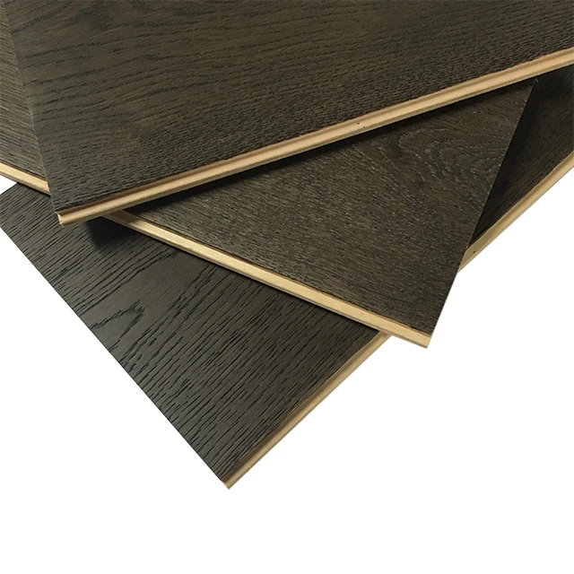 Woodtopia 2020 oak antique brushed flooring brown waterproof engineered wood