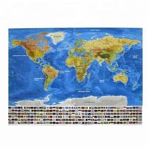 World Poster Map Selling Stylish Deluxe Scratch Off Map Excellent Perfect
