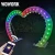 Import WOWORK 2.4m metal heart shape luminous led lighting elegant wedding arch for events backdrop decoration from China