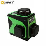 XEAST 12 Lines 3D Cross Line Laser Level Green Laser Beam Line Self-Leveling 360 Vertical & Horizontal Cross Osram laser module