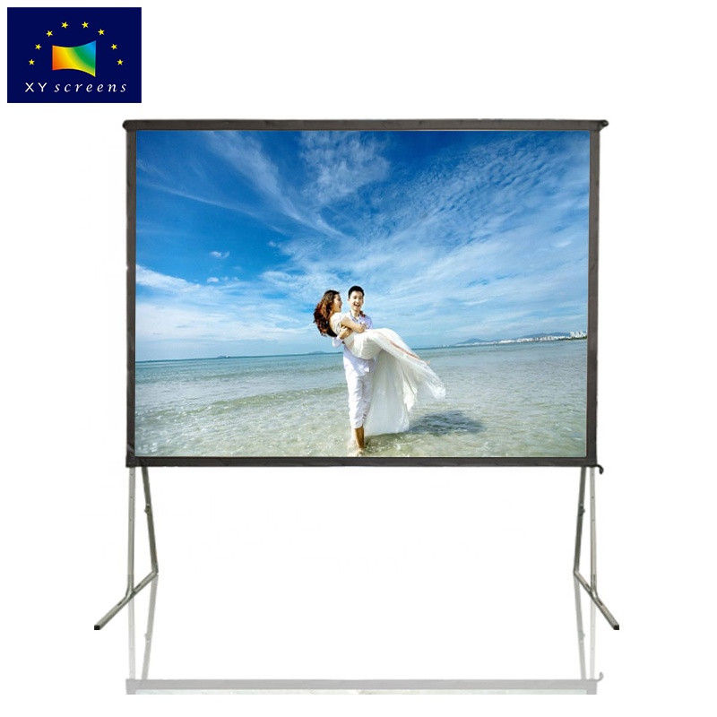 Buy Xyscreens Customized 100 200 300 400 500 Inches Portable Fast Fold ...