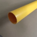 yellow polypropylene pp plastic snow pole tube pipe profile traffic sign protector marker 76 mm outer diameter thick