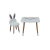 Import Yoyosta Kids Room Decoration High quality Wooden Kids White Rabbit Chair and Table Set 2 3 4 5 6 7 8 9 Years 1 from Republic of Türkiye