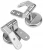Import Zinc Alloy Toilet Seat Hinge Replacement Parts with Fittings from China