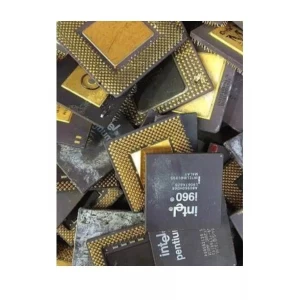 Gold quantity Pentium Pro Ceramic CPU Scrap
