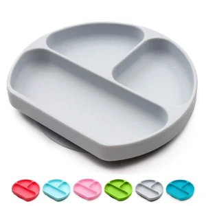 Silicone Suction Plate – Divided, BPA-Free Baby Led Weaning Plate