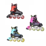 Quality Flashing Light Up 4 Wheels Full Protection Speed Cheap Illuminated Pink Roller Inline Skate