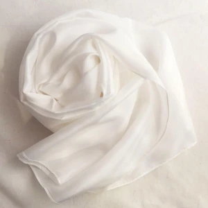 blank white silk habotai scarf for diy dying