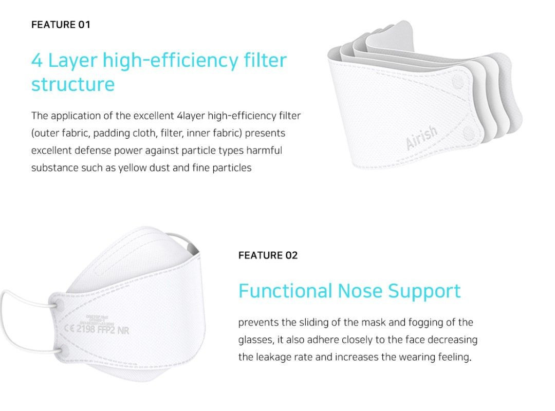 Cleanshield Mask Buy Airish Clean Shield Ffp2 Mask from Syscon, South Korea | Tradewheel.com
