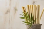 Natural Bamboo Straws Disposable Drinking Straws
