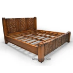 Misha Carved Teak Bed
