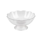 Plastic Flower-shaped Plate/ Bowl With High Base