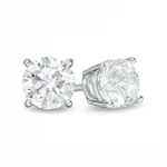 1 Carat Diamond Solitaire Studs for Men and Women