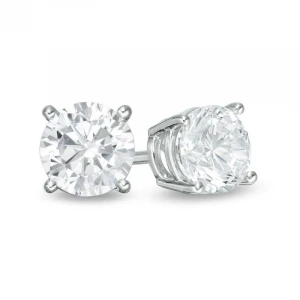1 Carat Diamond Solitaire Studs for Men and Women