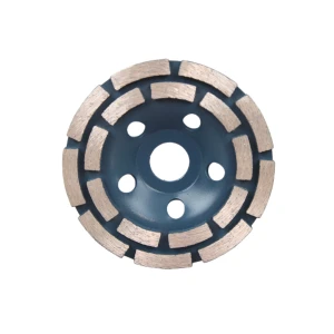 High Quality 4"/4.5"/5"/6"/7" Sintered Double Row Cup Wheel for concrete, ceramic, tile
