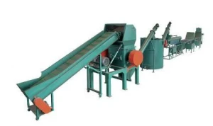 waste HDPE/LDPE/PP bottles crushing washing drying for a line