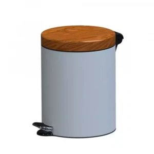 SHERWOOD pedal waste bin 3L with wooden lid
