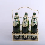 Hotel bar barbecue stall wine carrier high-end exquisite wine bottle portable rack customized