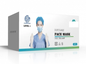3 ply surgical medical masks ASTM F2100 Level 1, Level 2, Level 3