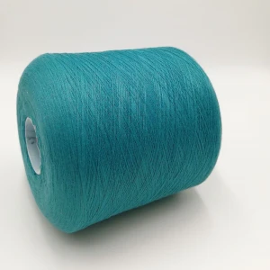 Blue green Ne21/2plies   10% stainless steel blended 90% polyester for knitting touch screen gloves-XT11269