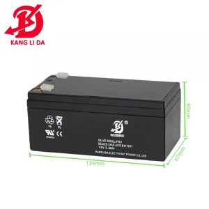 kanglida battery 12v 3.3ah lead acid battery for alarm