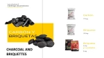 Charcoal and briquettes
