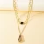Import Wholesale Double Layer Pendants Necklace For Women Ladies OEM Odm Manufacture from China
