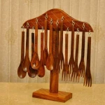 Premium Natural Wooden Kitchen Utensils Set | Eco-Friendly Handmade Sheesham Wood Spoons & Shovels | Export Quality Kit