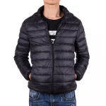 Custom mens polyester outdoor puffer jacket for winter