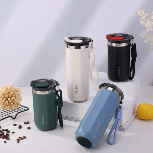 2025 New Insulated Travel Coffee Mug Reusable Cup with Lid Spill Proof Stainless Steel for Hot and Iced Cold Drinks