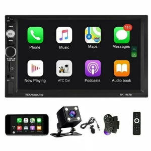 Wholesale Double 2Din Car Stereo Radio Apple/Android Car Play BT 7" Touch Screen + Camera