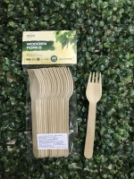 Retails Disposable wooden fork 160mm made in Vietnam